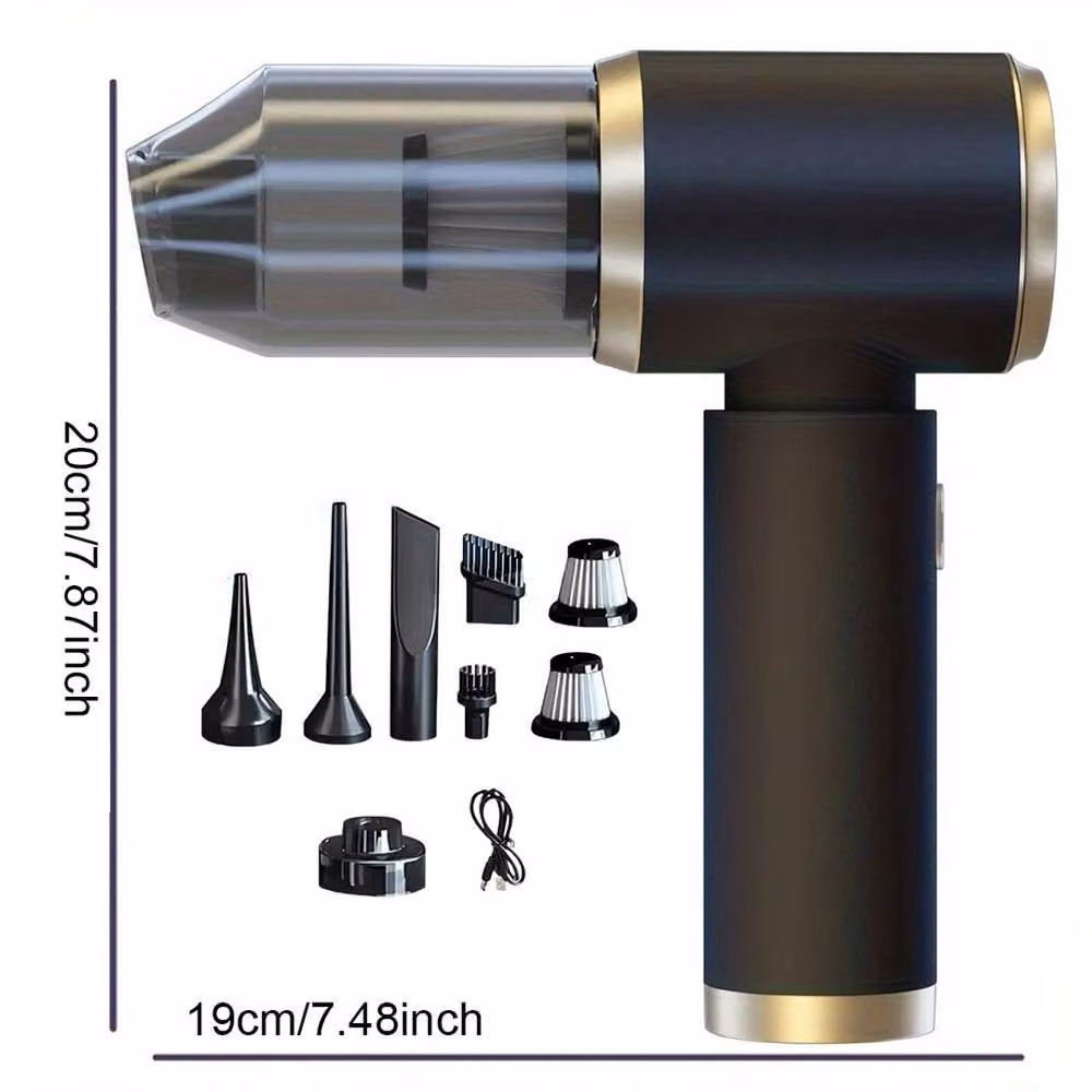 Hinsinc Cordless Wet and Dry Handheld Car Vacuum Cleaner in Black – 2