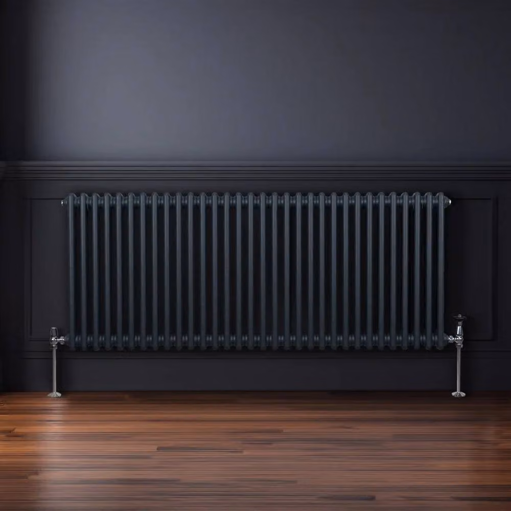 Monstershop Traditional 2 Column Steel Radiator in Anthracite Grey, W/H: 60.0 x 146.2 cm – 4