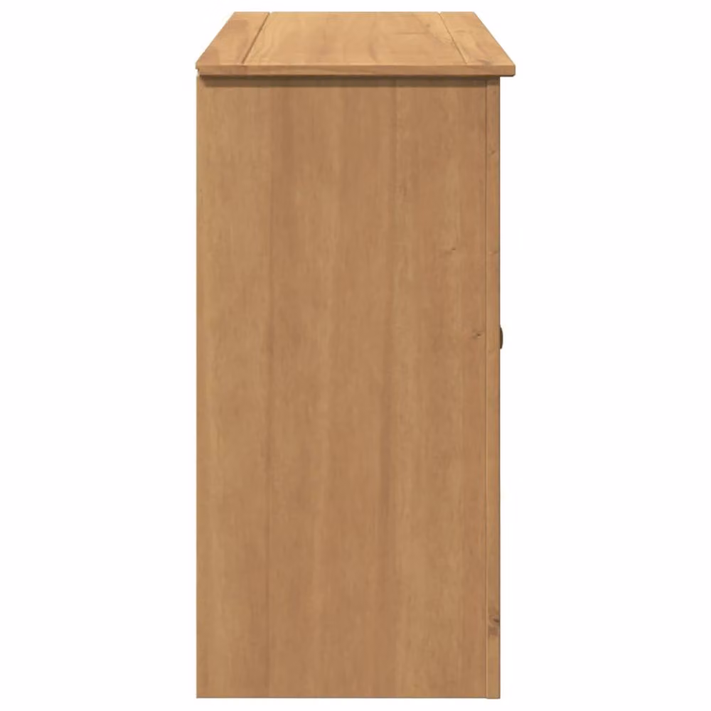 Berkfield Home Panama Sideboard with Drawers in Tan Solid Pine Wood, W/D/H: 112 x 40 x 80 cm – 3