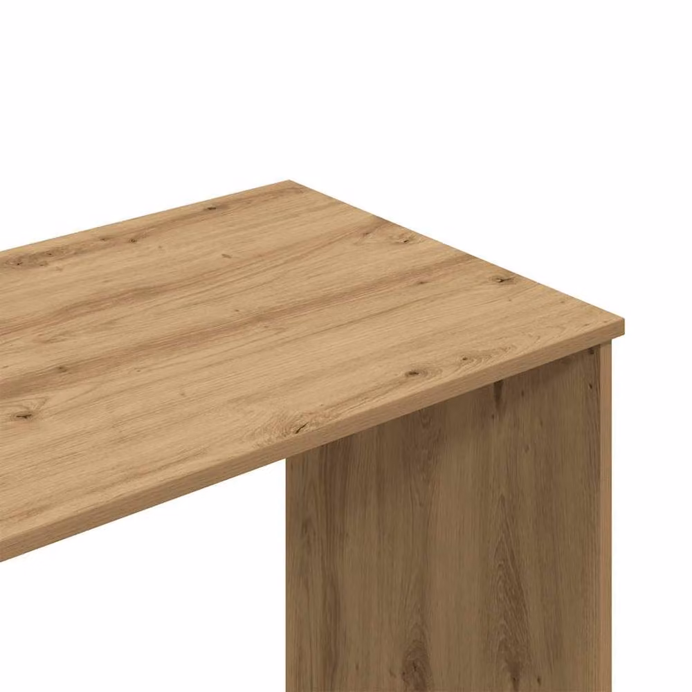 Berkfield Home Modern Artisan Oak Writing Desk in Brown, W/D/H: 102 x 76 x 50 cm – 5