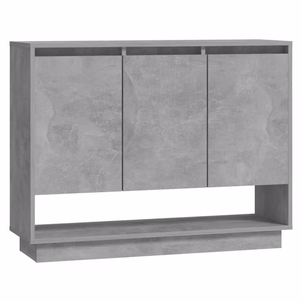 Berkfield Home Sideboard in Concrete Grey, W/D/H: 97 x 31 x 75 cm – 2
