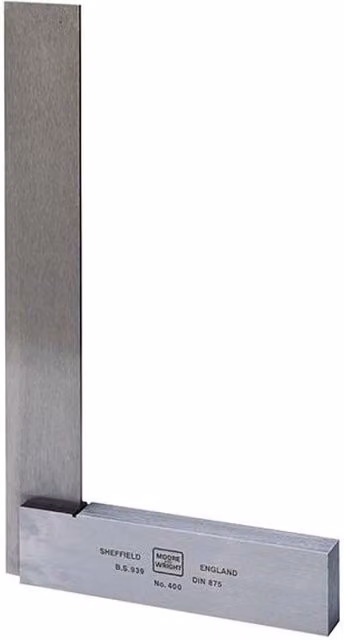 Moore & Wright 40012 Grade B Engineers Square, Silver and Grey, 300mm