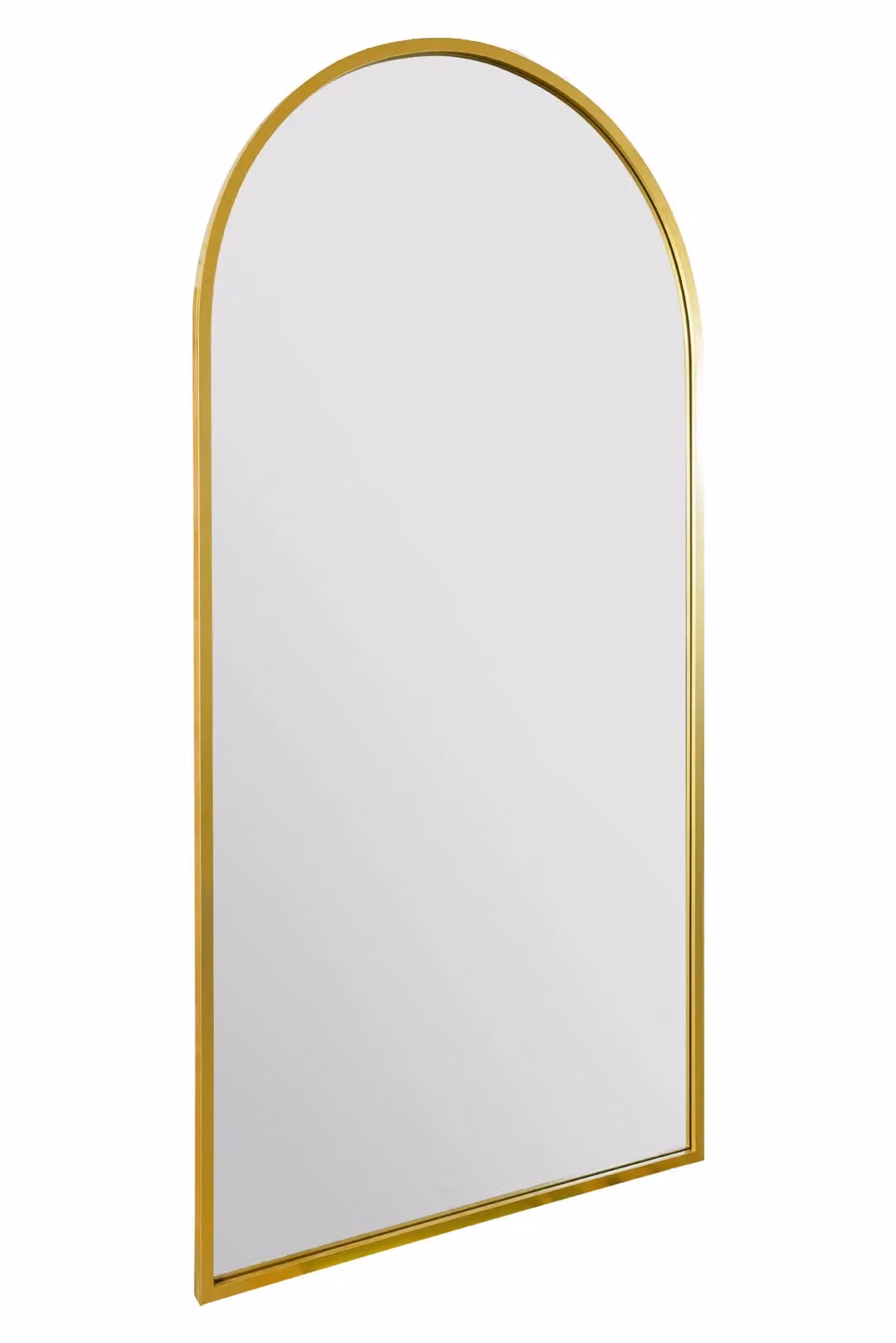 MirrorOutlet Gold Framed Arched Garden Wall Mirror, H 180 cm x W 90 cm – 3