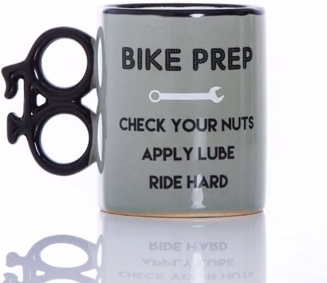 Boxer Gifts Grey Ceramic Bike Mug
