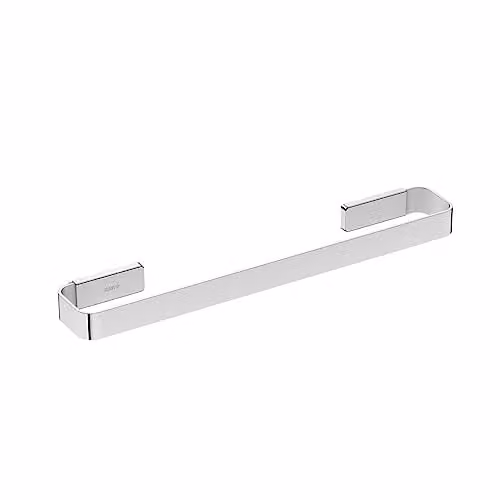 COSMIC Wall-Mounted Stainless Steel Towel Rail in Grey, W/D/H: 40 x 6.5 x 3 cm