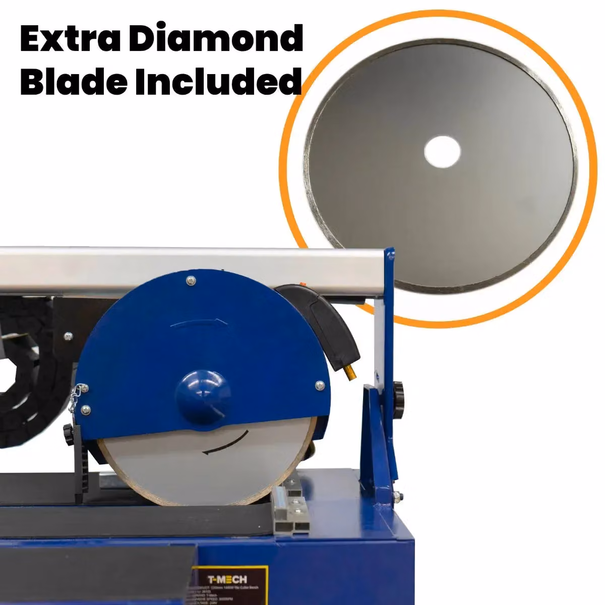 T-Mech Wet Tile Cutter Bench, 800W, Blue – 5