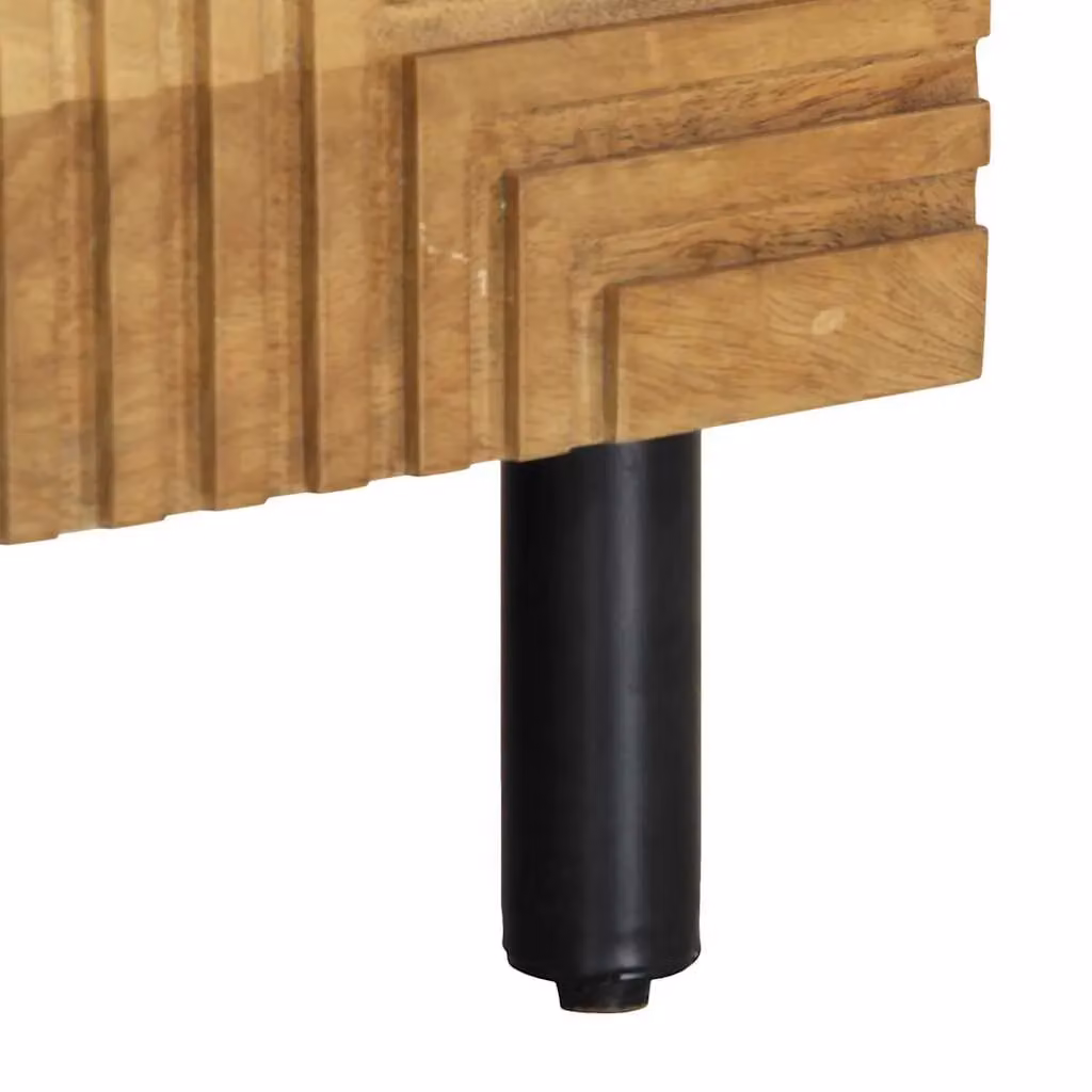 Berkfield Home Mango Wood Coffee Table, Brown, W: 80 cm, D: 50 cm, H: 40 cm – 6