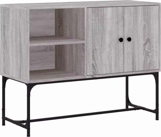 Berkfield Home Grey Sonoma Sideboard in Engineered Wood W/D/H: 100 x 40 x 79.5 cm – 1