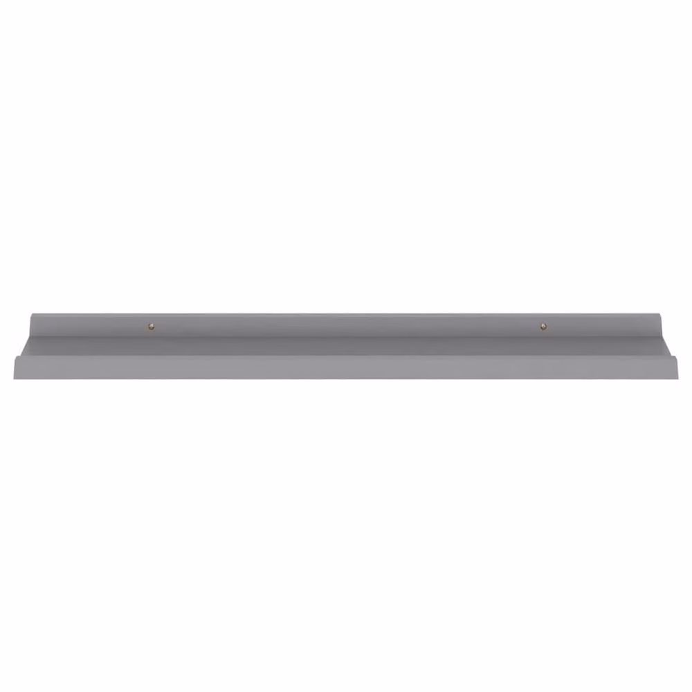 Berkfield Home Wall Mounted Shelves, 4 Piece Set, Grey, W: 80 cm, D: 9 cm, H: 3 cm – 3