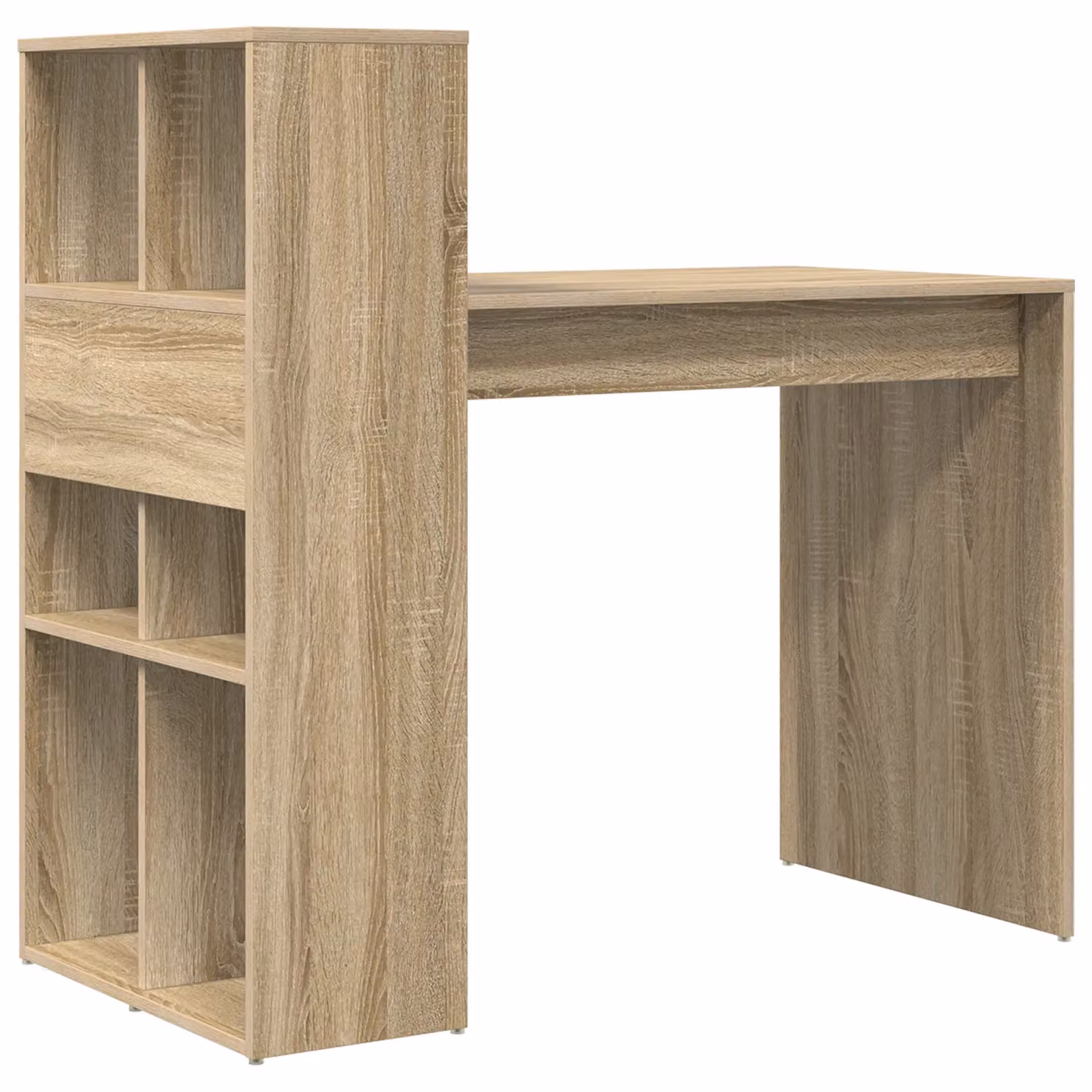 Berkfield Home Modern Computer Desk in Sonoma Oak Brown Engineered Wood – 3