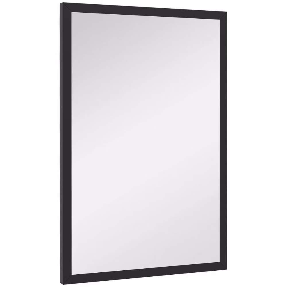 STILVORA Modern Rectangular Wall Mirror in Black – 2