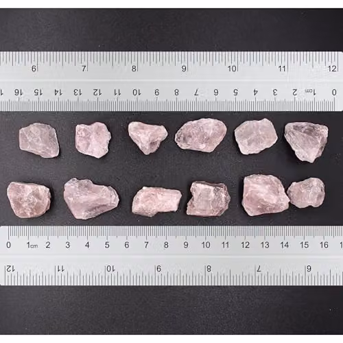 KDMD Pink Rose Quartz Raw Crystals, 500 g – 2