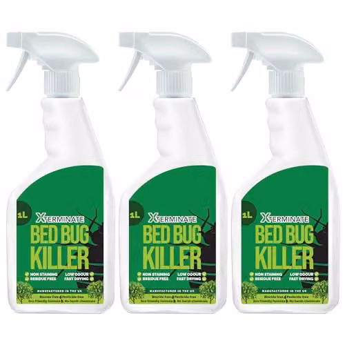 Xterminate Pesticide Free Bed Bug Killer Spray, 3 x 1L – 1
