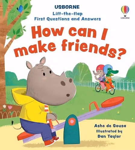 Usborne Lift-the-flap First Questions and Answers How can I make friends? Multicolour Cardboard Book – 1