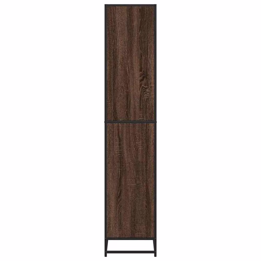 Berkfield Home Industrial Bookcase in Brown Oak, W/D/H: 80.5 x 35 x 170.5 cm – 3