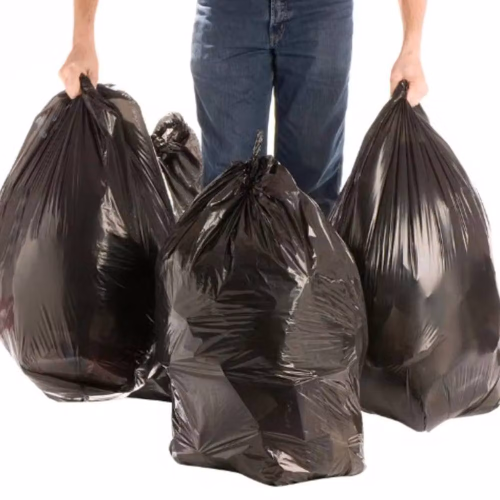 SPETLEK 30 Pack Heavy Duty Black Plastic Rubble Sacks – 4