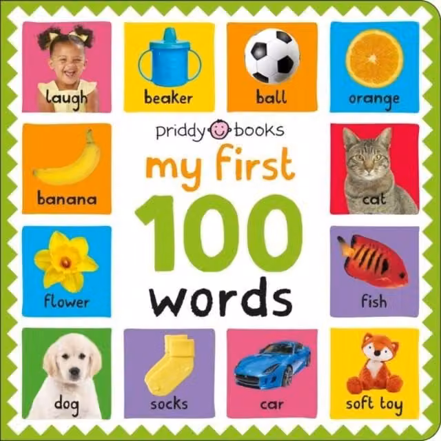Priddy Books My First 100 Words Multicolour Cardboard Board Book
