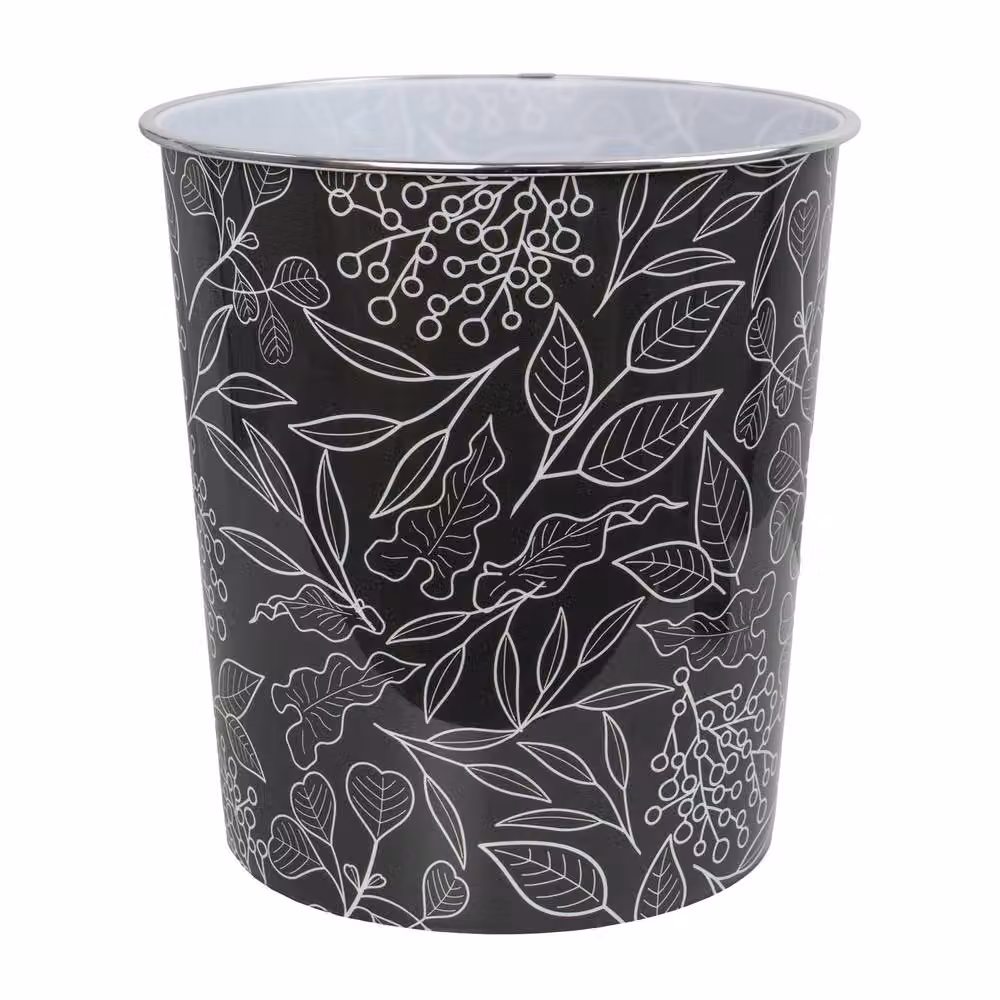 JVL Onyx Round Waste Bin Set of 2, 7L, Black – 2