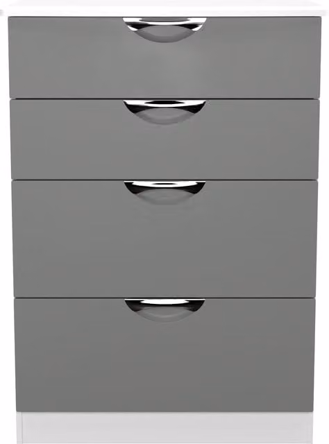 2 U Holborn 4 Drawer Deep Chest in Dark Grey Matt