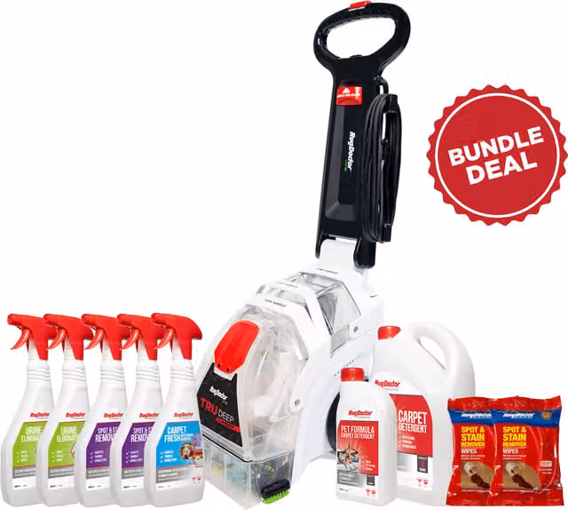 Rug Doctor Pet Hair Multi-Purpose Cleaner Bundle in Red and Multicolour