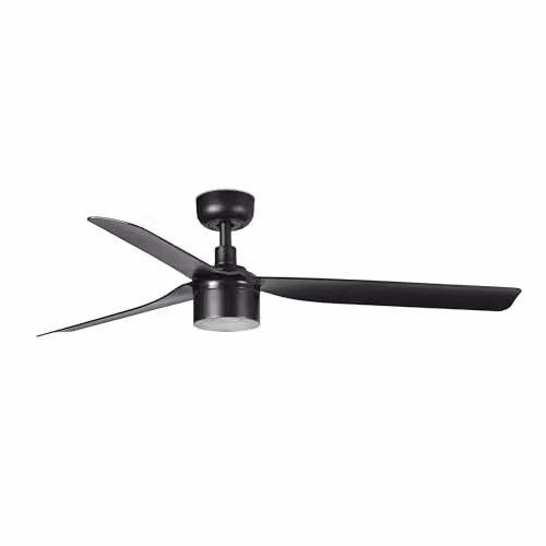 Netlighting Punt 132cm LED Ceiling Fan in Matt Black