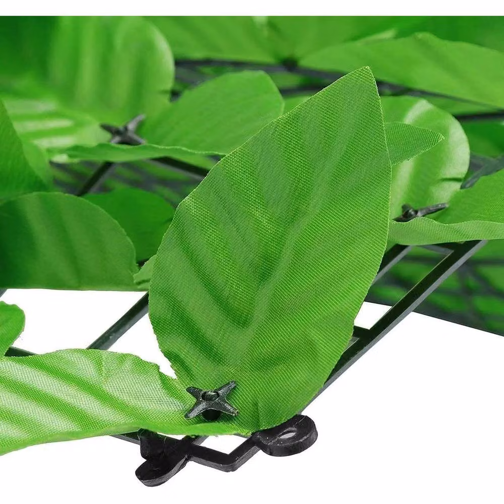NESTLUNE Green Artificial Ivy Hedge Garden Privacy Fence Screen, W: 100 cm, H: 15 cm – 5