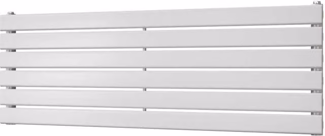 UK Radiators Typhoon Axis White Horizontal Designer Steel Radiator W: 120 cm, H: 40.8 cm