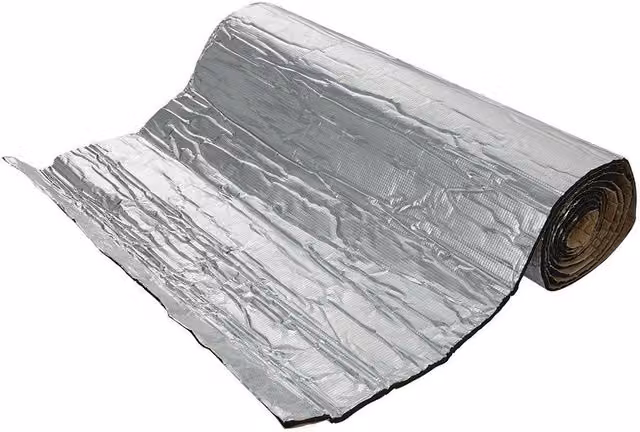 Living and Home Self Adhesive Aluminum Foil Insulation Roll, Silver