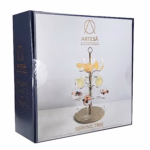 Artesa Gold Stainless Steel Cocktail and Nibbles Serving Tree Stand – 4