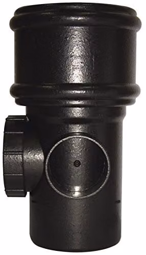 FloPlast Black Cast Effect Soil Access Pipe with Single Socket
