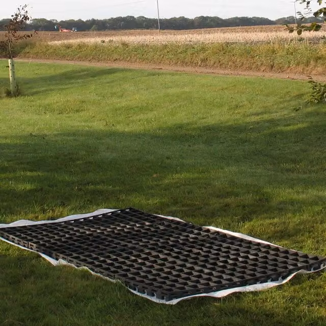 Ecobase Garden Building Base Kit, Black, 18 x 13 ft