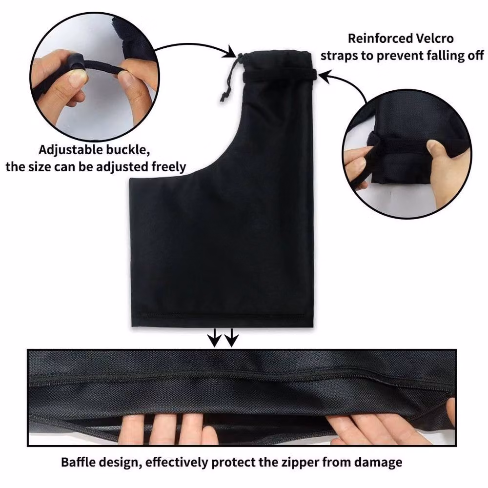 FLAVORA Black Polyester Garden Leaf Blower Vacuum Collection Bag, W: 100 cm, D: 15 cm – 5