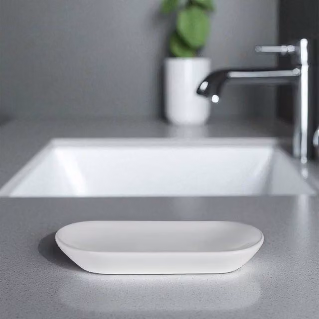 Showerdrape Alto White Soap Dish – 1