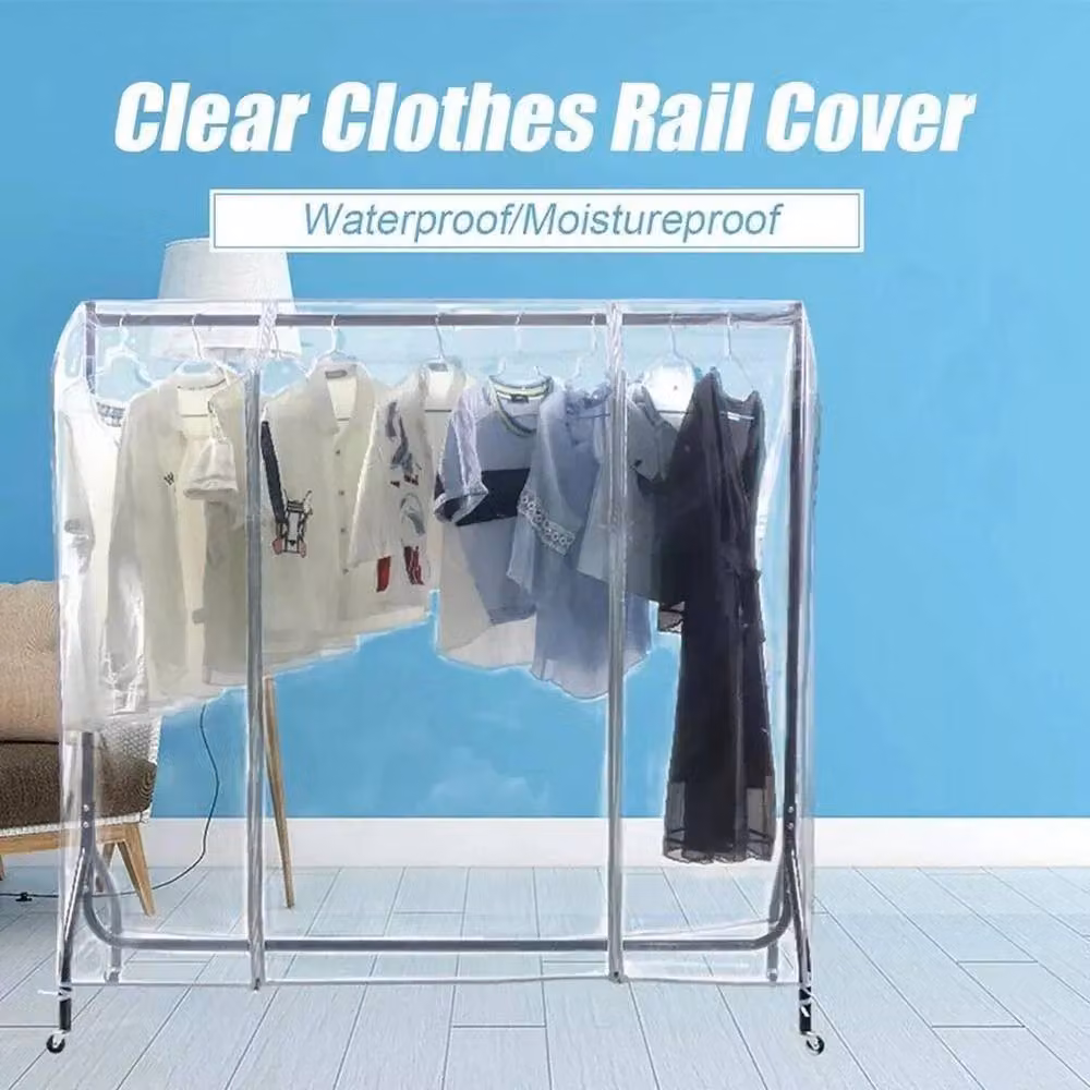 Havendro Transparent Zip-Up Clothes Rail Cover, Waterproof Plastic in Clear – 2