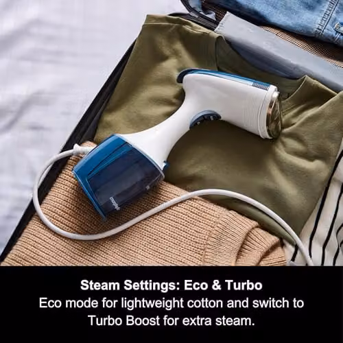 Morphy Richards Express Handheld Garment Steamer, 1750W, White and Blue – 3