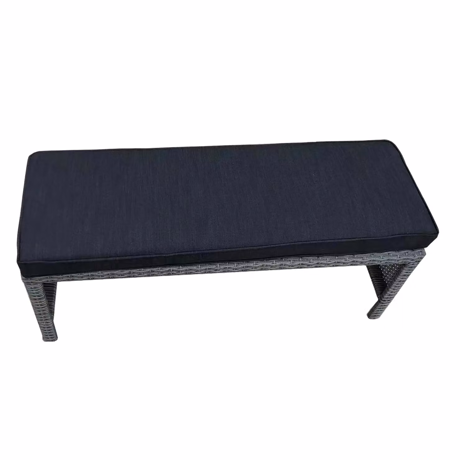 FURNITURE ONE Modern Rattan Garden Patio Bench Seat in Mid Grey – 3