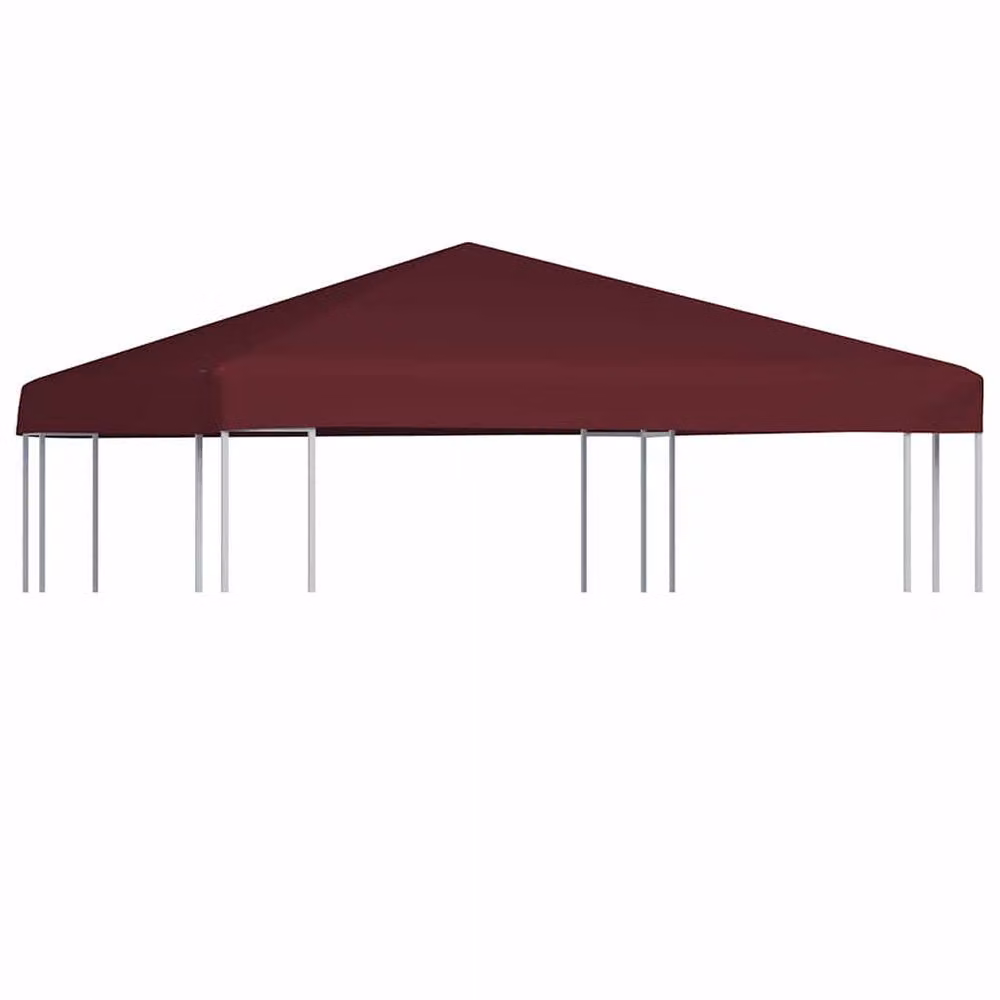 Berkfield Home Gazebo Top Cover, Red Polyester, 3 x 3 m – 2