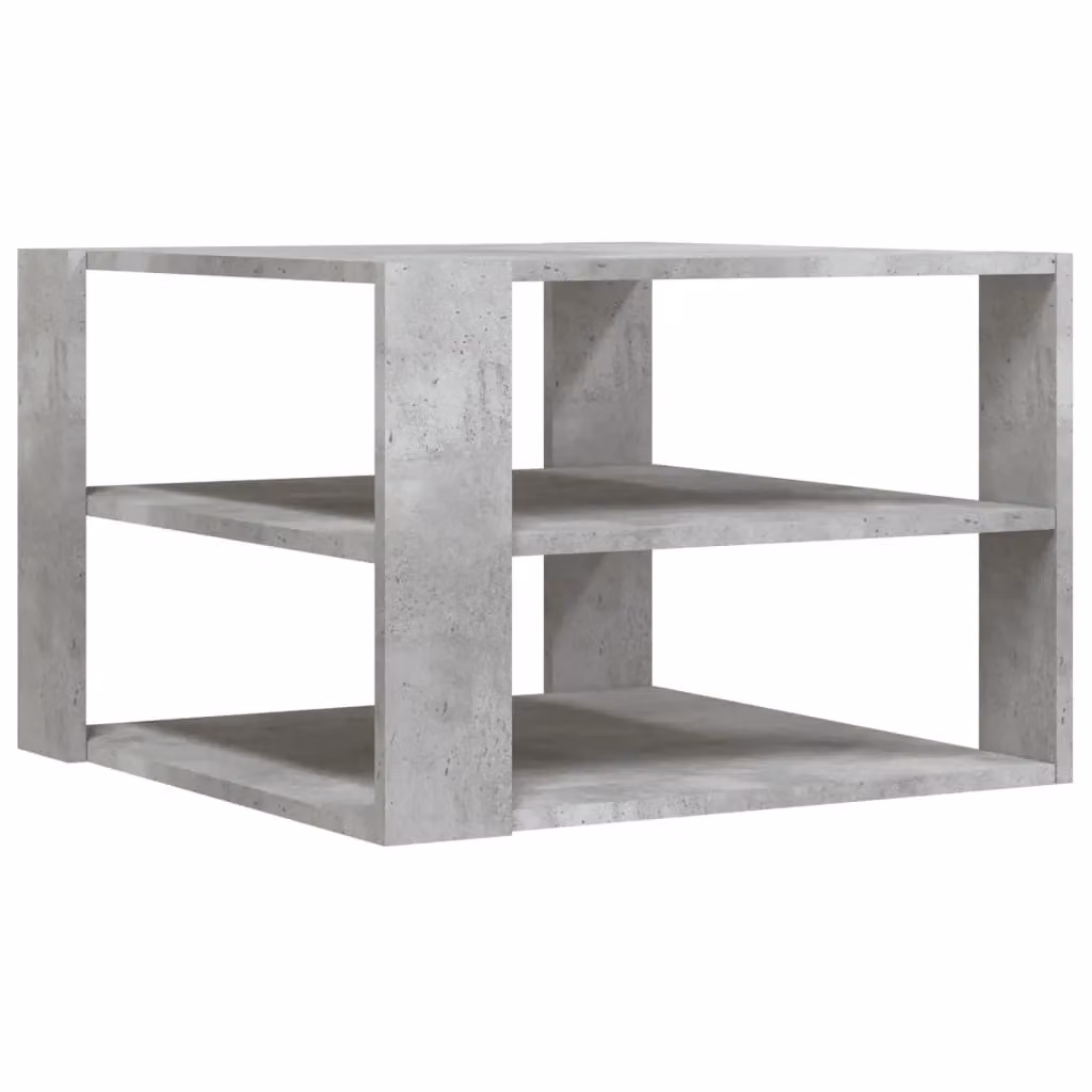 Berkfield Home Square Coffee Table in Concrete Grey, W/D/H: 59.5 x 59.5 x 40 cm – 2