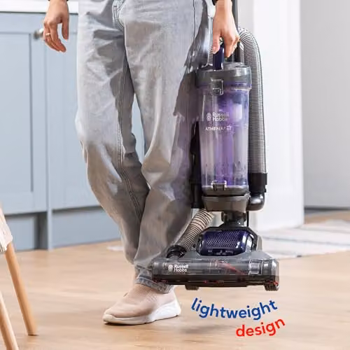 Russell Hobbs Athena2 Pet Upright Vacuum Cleaner in Grey and Blue with 400W Motor, Turbo Brush and Pet Hair Tools RHUV5601 – 7