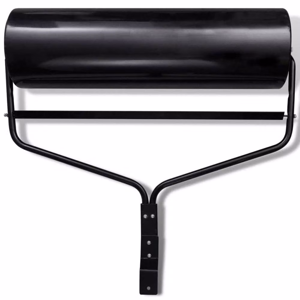 Berkfield Home Black Metal Manual Garden Lawn Grass Roller 68 L – 2