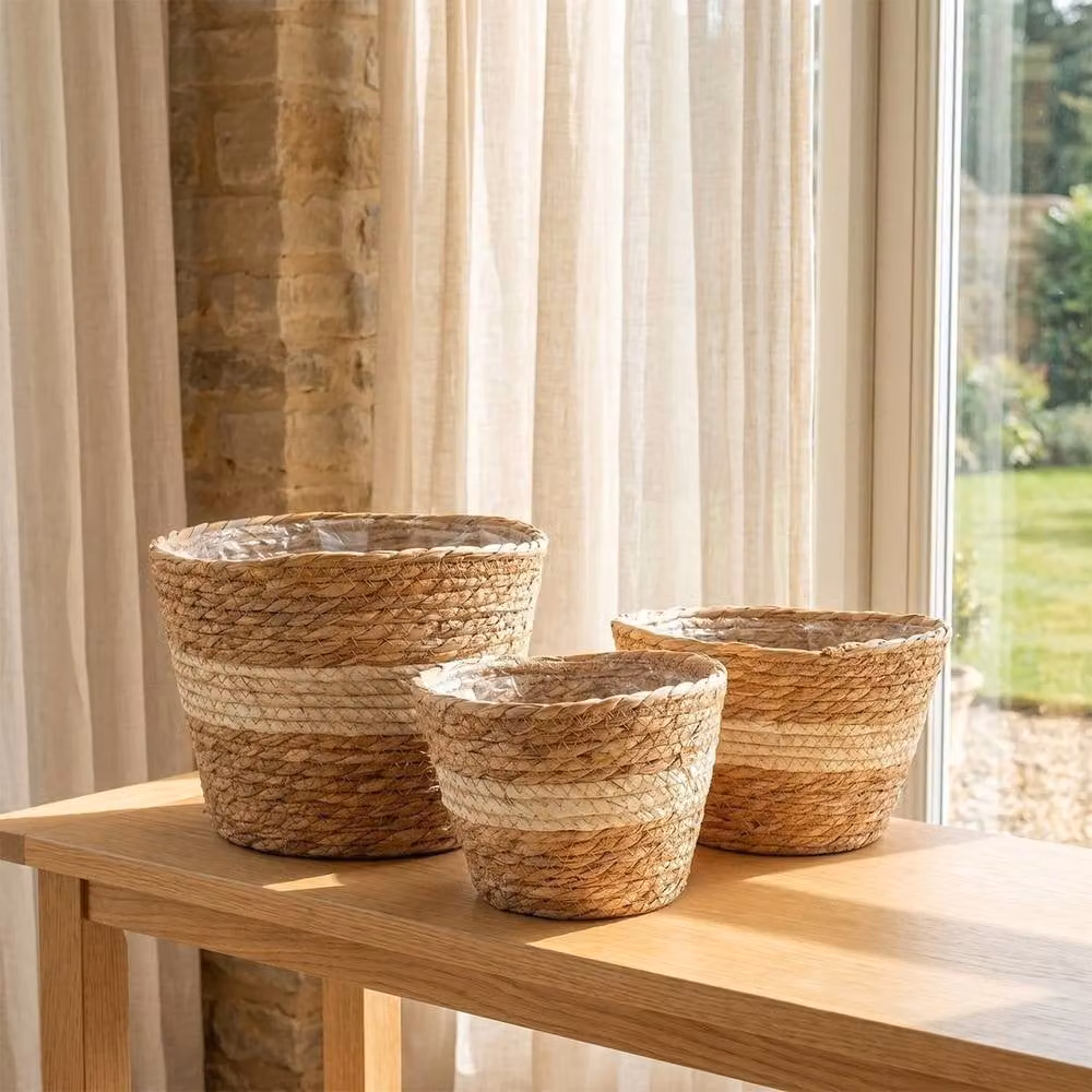 Havendro Seagrass Planter Basket for Indoor or Outdoor Use, Brown – 5