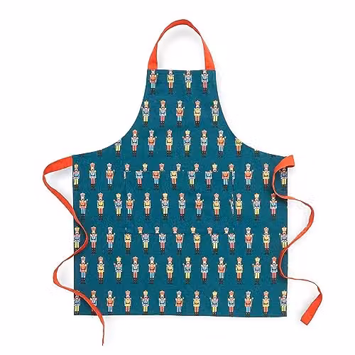 Catherine Lansfield Christmas Nutcracker Cotton Apron, Green, W: 70 cm, H: 80 cm – 3