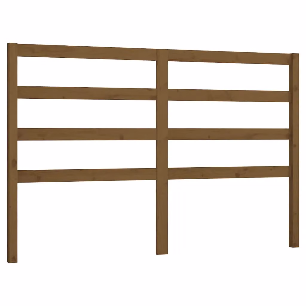 Berkfield Home Solid Wood Pine Bed Headboard in Honey Brown, W: 166 cm, D: 4 cm, H: 100 cm – 2