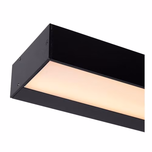 Lucide Netlighting Modern LED Wall Light for Bathroom, Black, 13W, 2700K, IP44 – 3