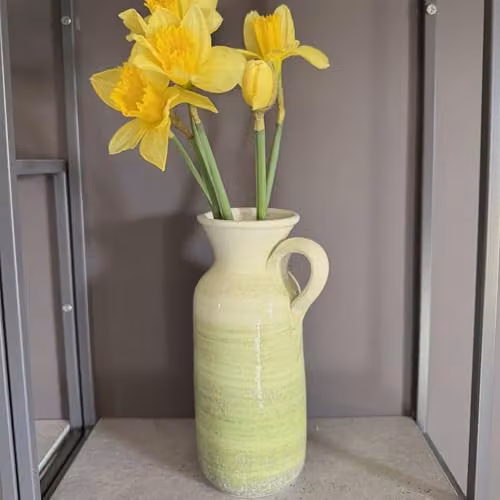 Verano Spanish Ceramics Pastel Beach Rustic Ceramic Jug, Green, 0.5 l – 4