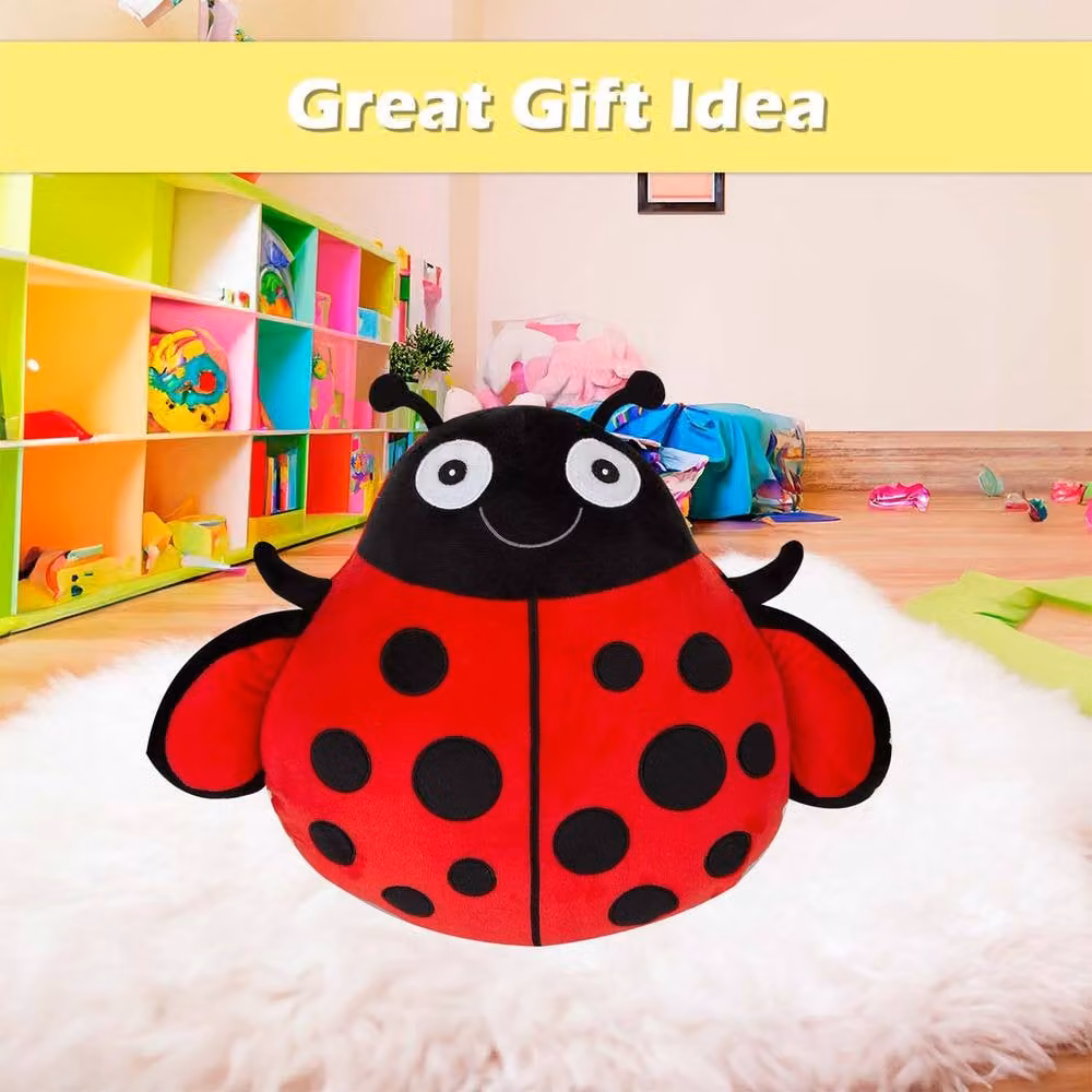 VFM e-Store Red Plush Lady Bird Wall Decoration, W: 36 cm, H: 37 cm – 3