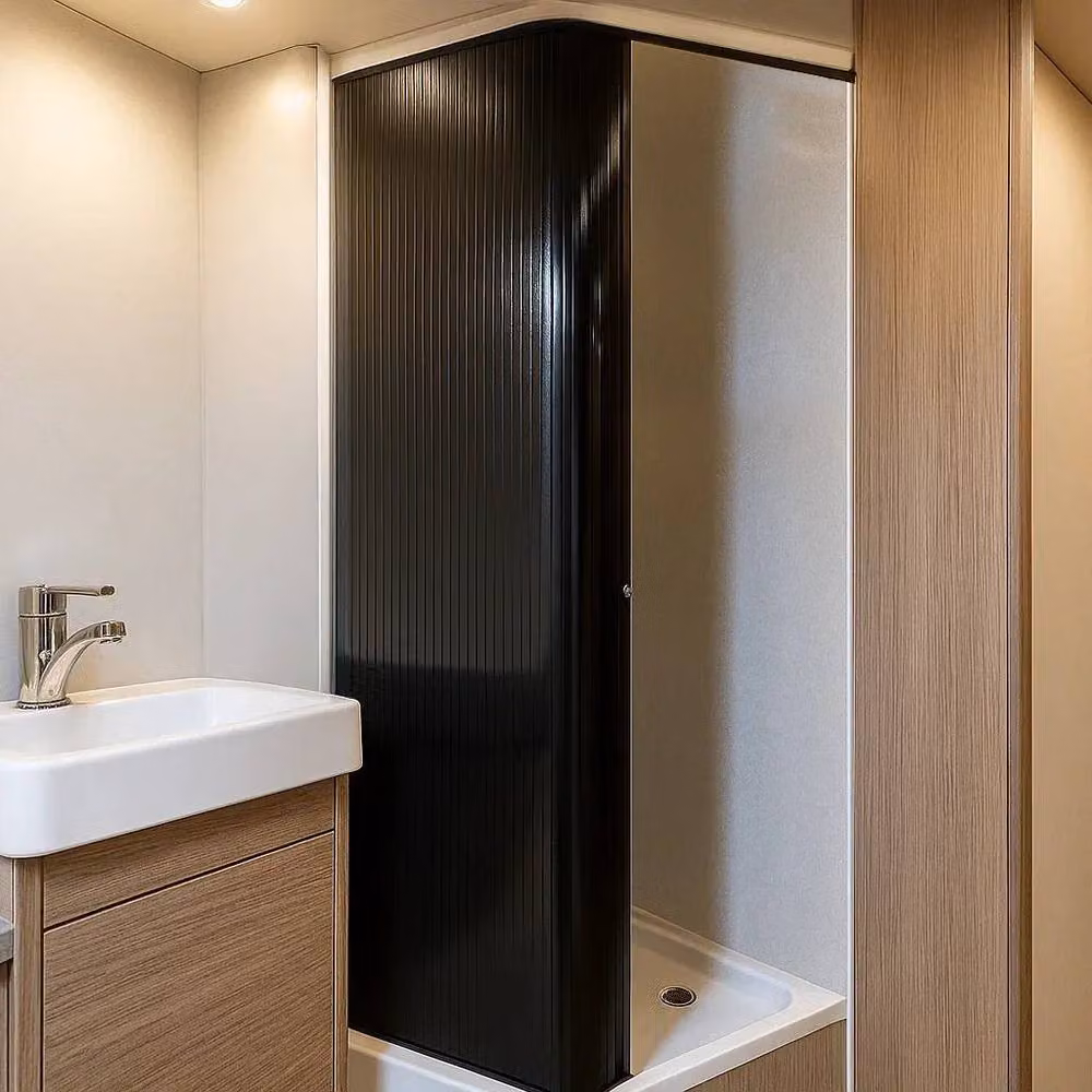 Monstershop Black Sliding Tambour Shower Door W/D/H: 60 x 60 x 200 cm – 4