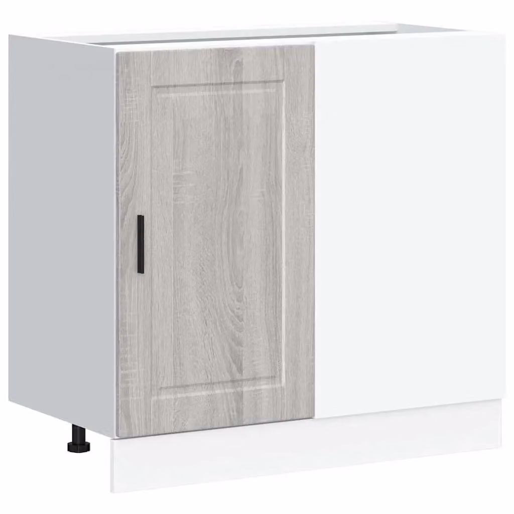 Berkfield Home Porto Grey Sonoma Modern Kitchen Base Cabinet in Engineered Wood