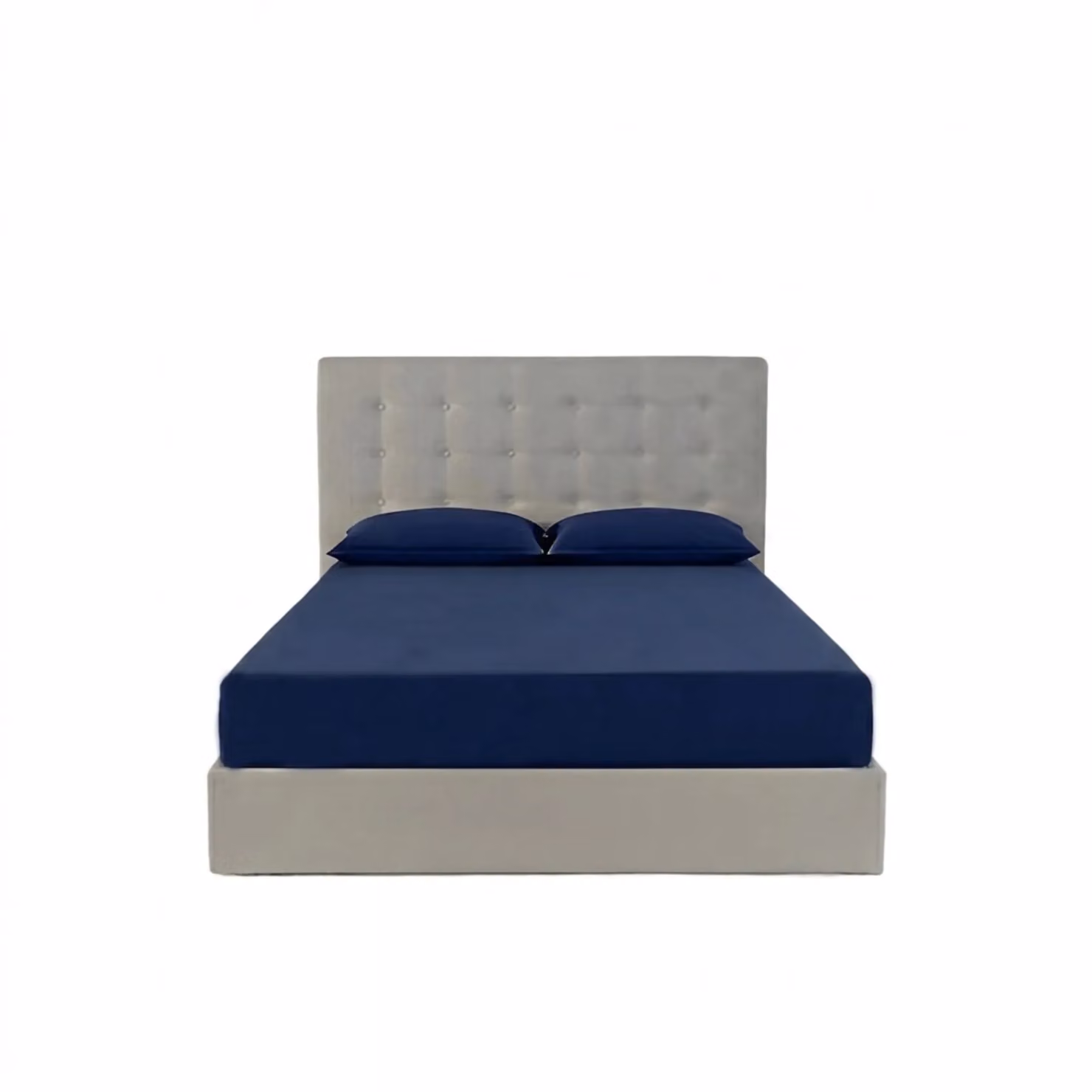 Snug City Small Single Polycotton Plain Dyed Extra Deep Fitted Sheet in Navy Blue – 2