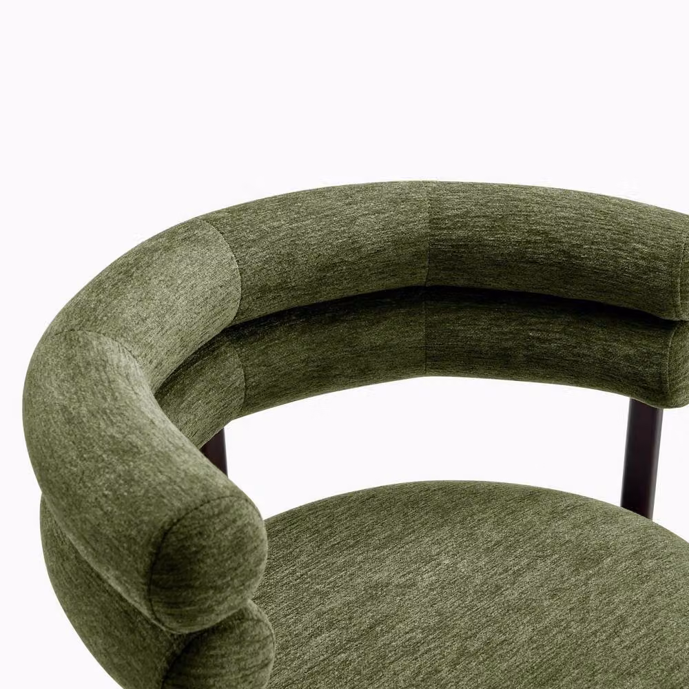 FurnitureboxUK Estelle Green Fabric Swivel Task Office Chair – 3